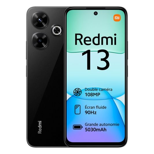 Móvil XIAOMI Redmi 13 256Gb Negro 4G Carga Rápida 33W