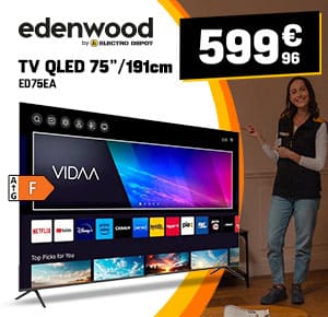 Televisor EDENWOOD 75'' QLED