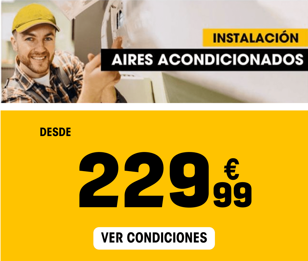 condiciones de instalacion aire acondicionado Electro Depot